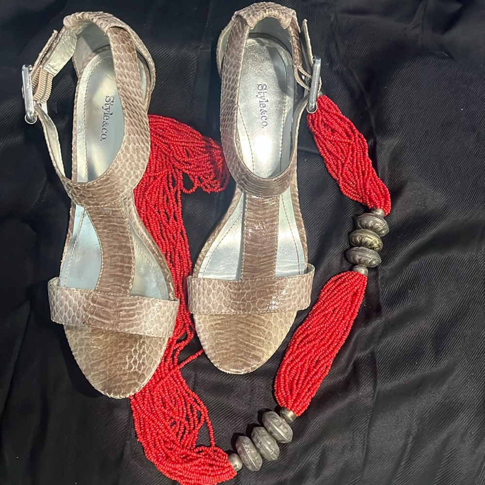 Dressy Wedge Ankle Strap